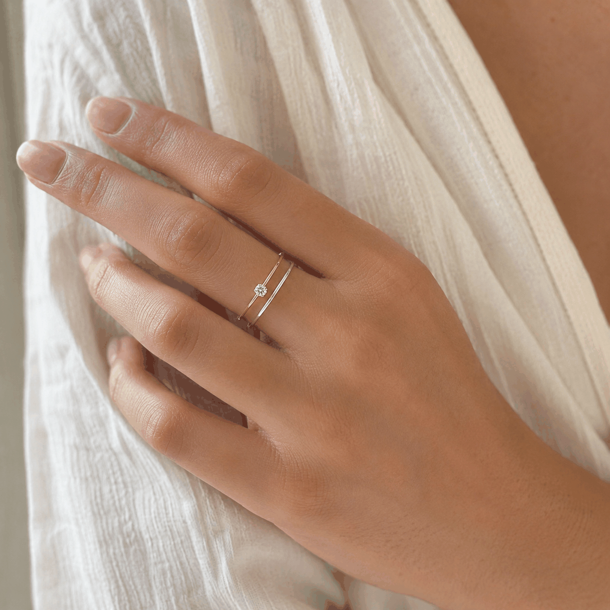 assorted decorative rings on display
