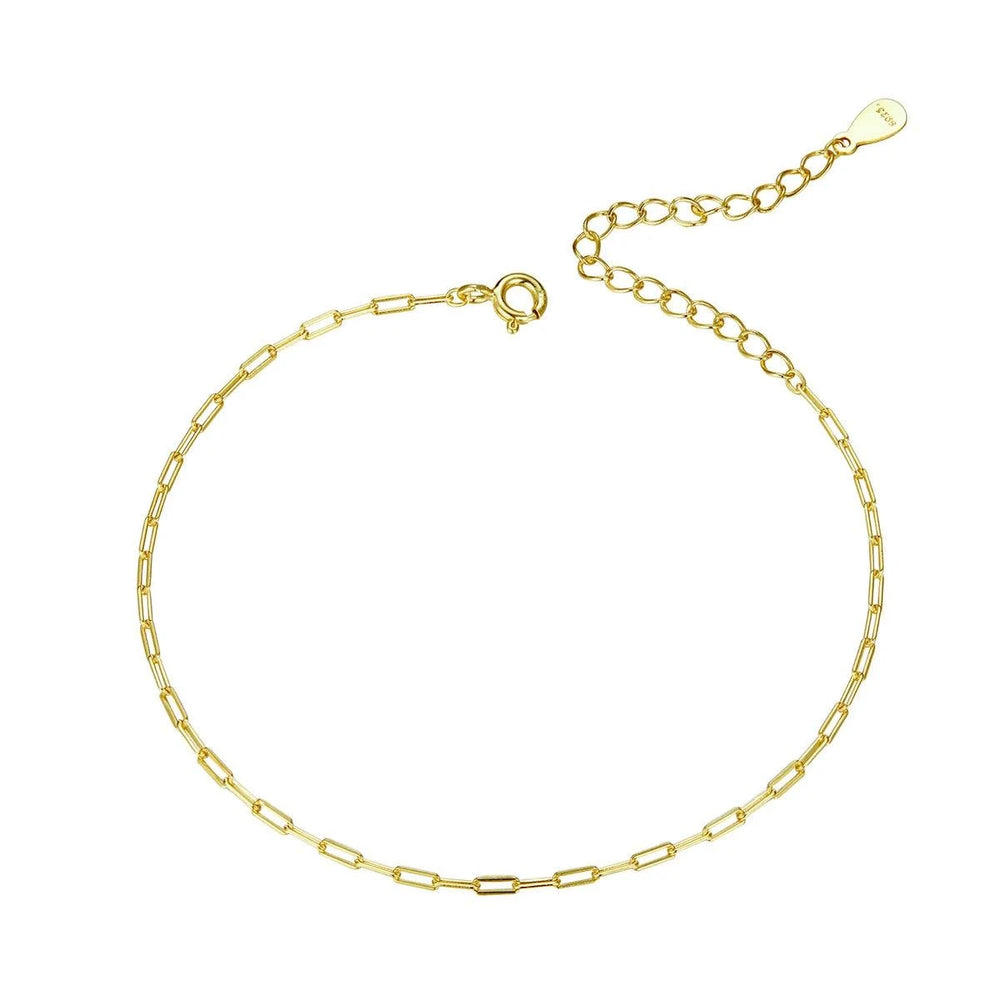 Aire chain bracelet 18K gold plated sterling silver minimalist jewelry