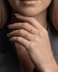 Slim 2mm 18K gold plated eternity band ring