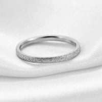 Slim 2mm 18K gold plated eternity band ring