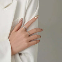 Slim 18K gold plated eternity band ring 2mm width