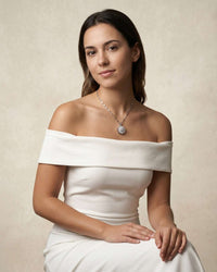 gold spinning sunflower zircon pendant necklace on delicate chain