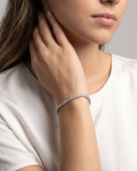 VVS moissanite tennis bracelet 18k gold plated with sparkling stones