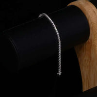 18k gold plated VVS moissanite tennis bracelet with 2mm stones